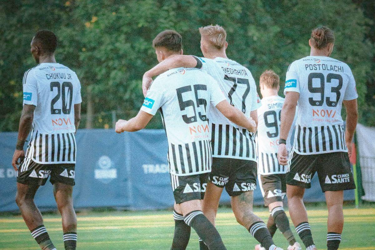 U Cluj, victorie uriașă: 7-1 cu o echipă pulverizată