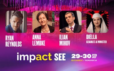 Reynolds și AI-ul-ministru, la București pentru IMPACT SEE