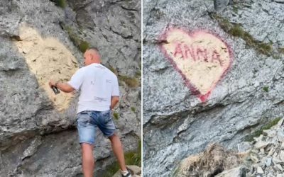 Transfăgărășan: Vandalismul din dragoste pentru Anna, amendă mare