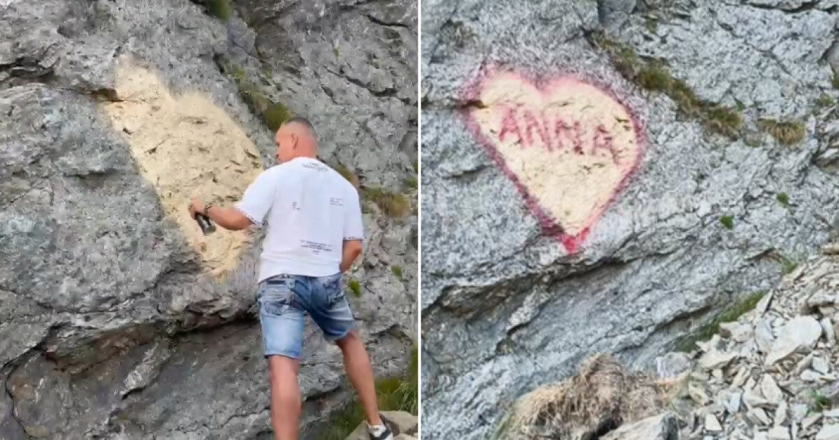 Transfăgărășan: Vandalismul din dragoste pentru Anna, amendă mare