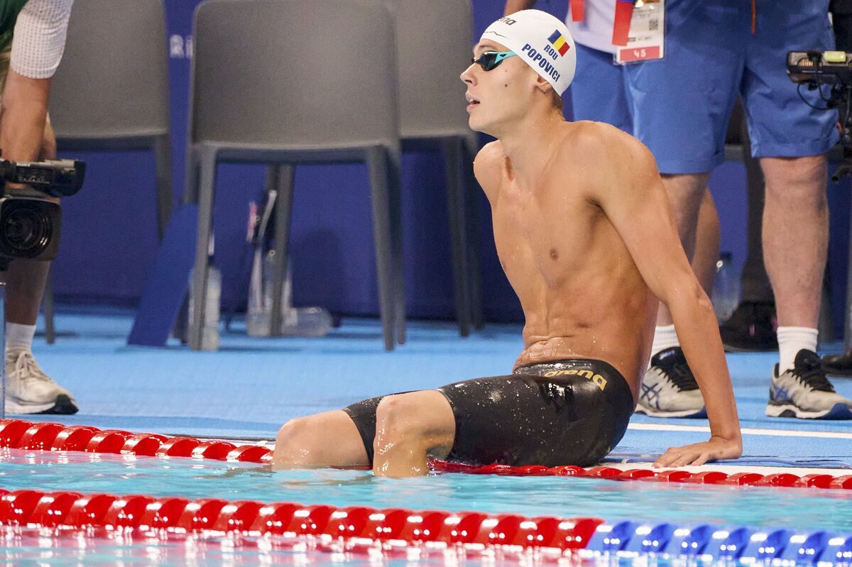 Popovici, semifinale CE înot 2026 | Al patrulea timp la 200 m liber