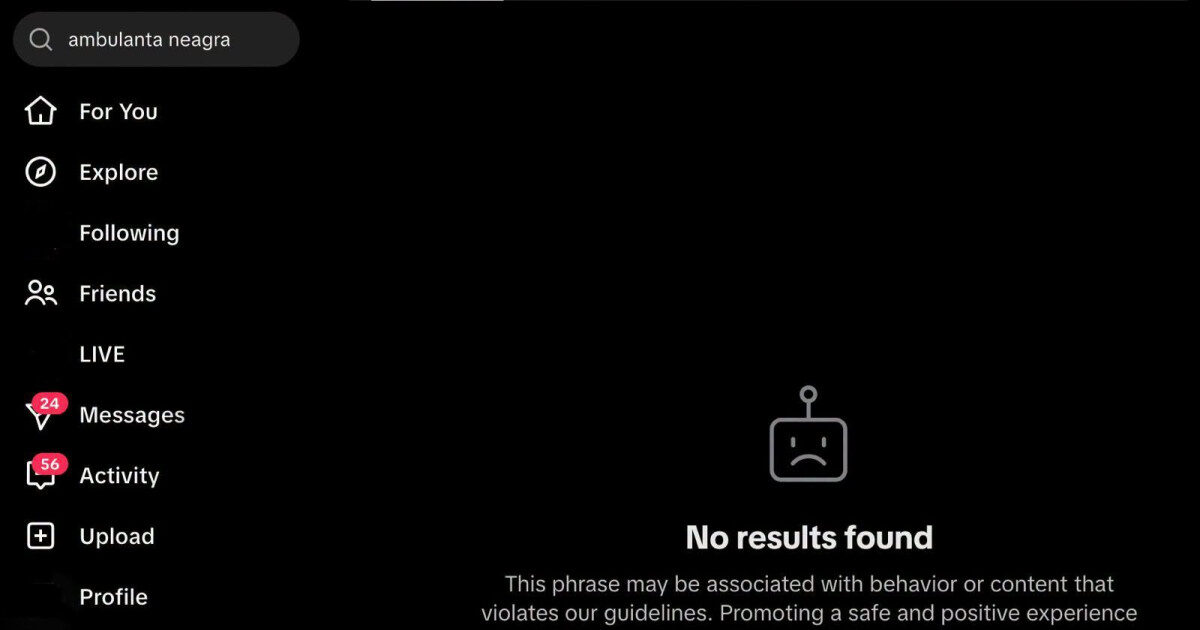 TikTok, CNA: Subiectul „ambulanței negre” a dispărut. Ce spune platforma