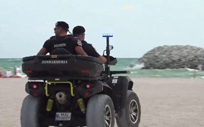 Plaja din Costinești, GOALĂ din cauza unei drone. Turiștii, furioși: „Nu ne lăsați la mare?”