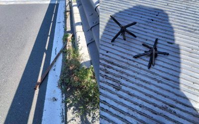 Pericol pentru șoferii care circulă pe Autostrada Soarelui. „Obiecte metalice confecționate artizanal”