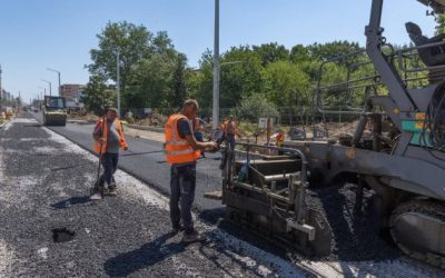 Prelungirea Ghencea: A început asfaltarea tronsonului 3