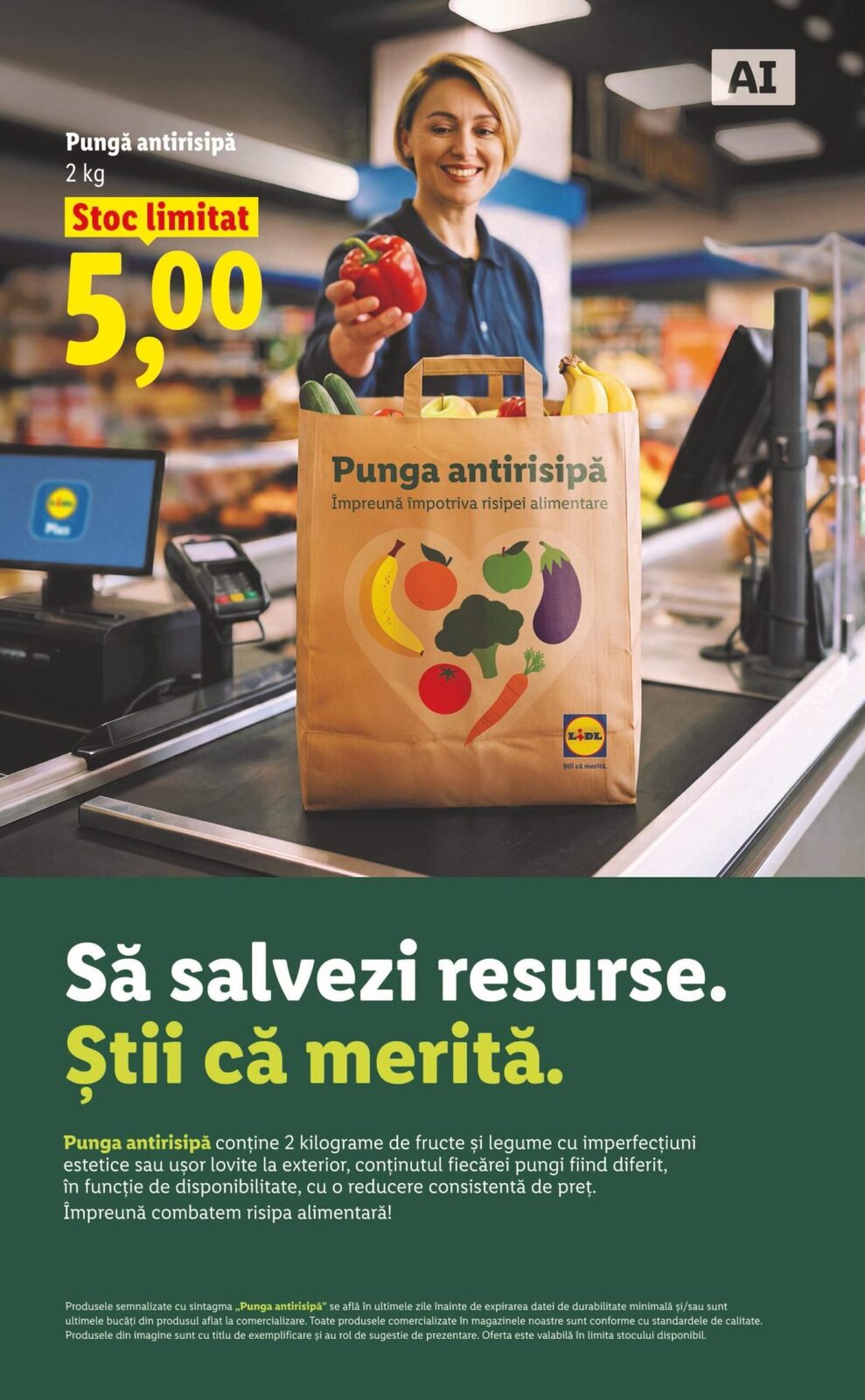 Pungă nouă: Luptă intensă cu risipa alimentară