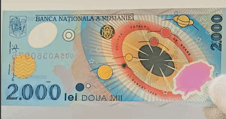 Bancnota de 2000 lei din 1999, vândută scump colecționarilor