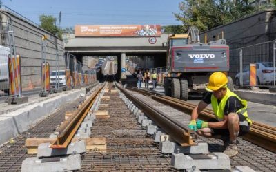 Podul Constanța: Șina de tramvai se montează, Ciucu anunță termenul