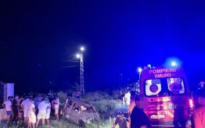 Accident cumplit în Corbii Mari: 5 morți,VIDEO