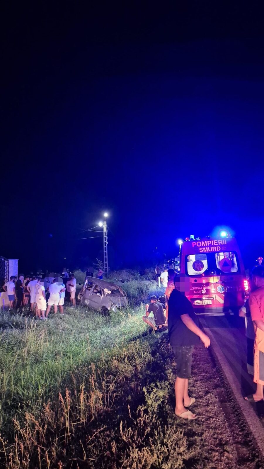 Accident cumplit în Corbii Mari: 5 morți,VIDEO