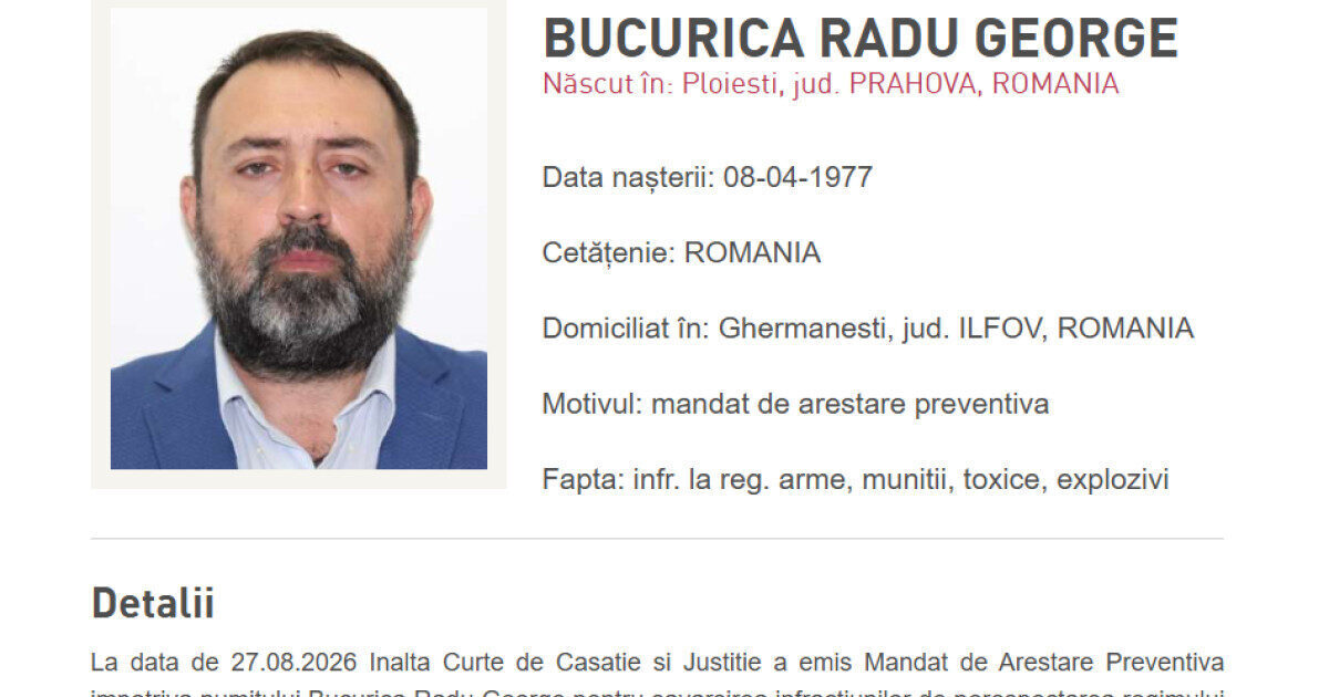 Procuror înarmat, căutat național după ziua verdictului ICCJ