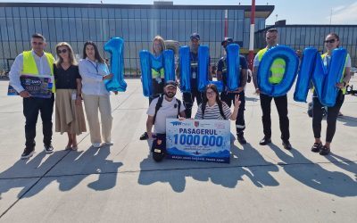 Aeroportul nou, un milion de pasageri. Borna atinsă azi