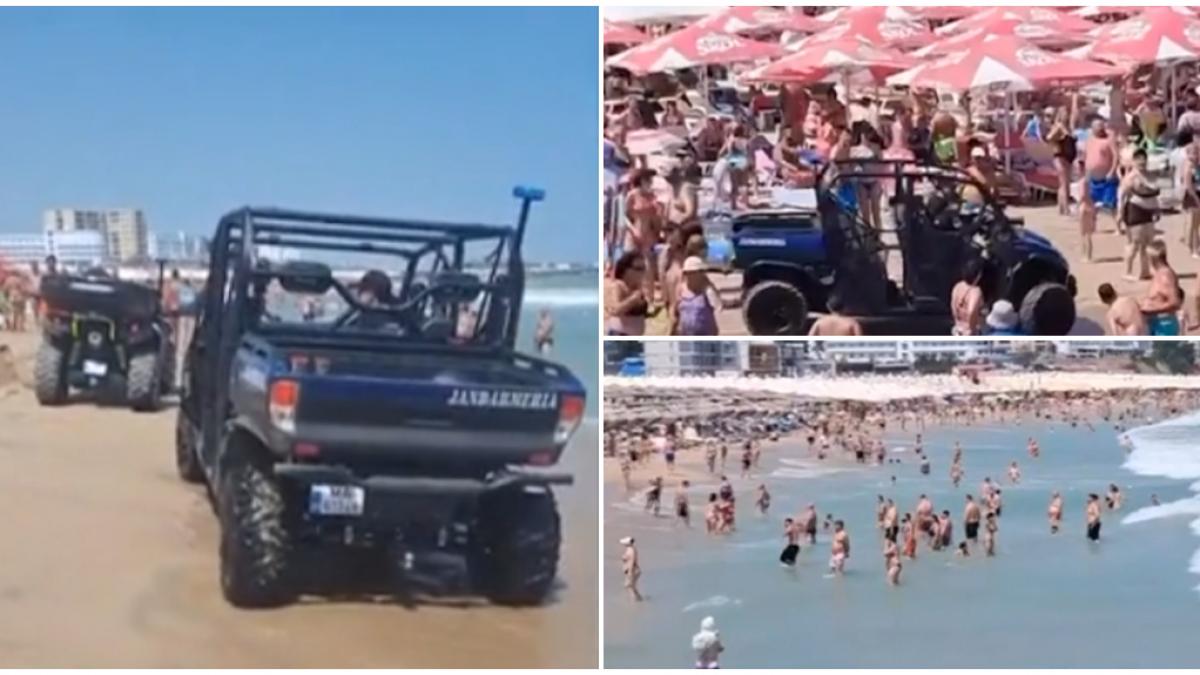 Steag roșu pe litoral: Jandarmii scot turiștii din mare