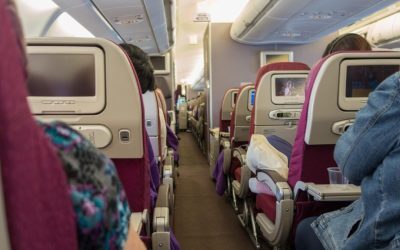 Scandal pe aer: Avion Anglia-SUA, imagini virale
