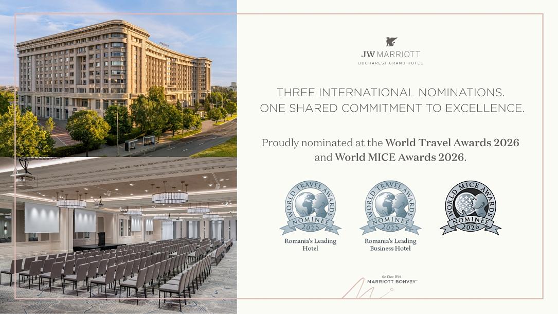JW Marriott, dublu nominalizat la premii globale de lux