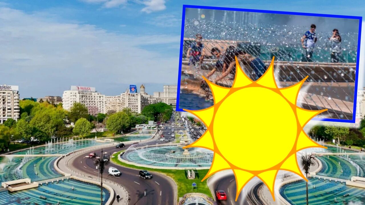 Caniculă la început de săptămână: Bucureștiul, aproape de 40 de grade