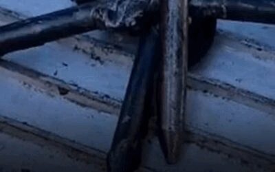Capcane metalice pe autostradă. Obiecte tăioase pe carosabil