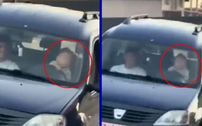 Bebeluș la volan în Vrancea, șoc în România