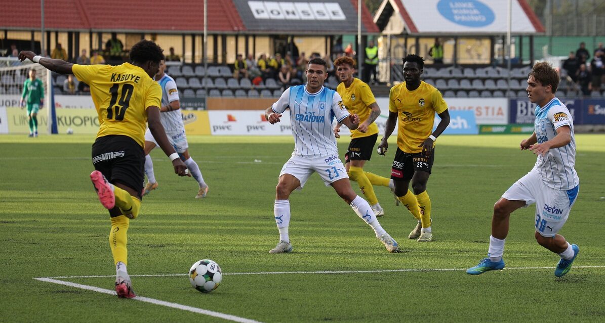 KuPS, gol în minutul 90+2: Meci dramatic înaintea returului cu Universitatea Craiova
