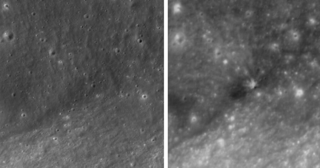Luna, lovită de SpaceX! Imagini noi cu craterul apărut