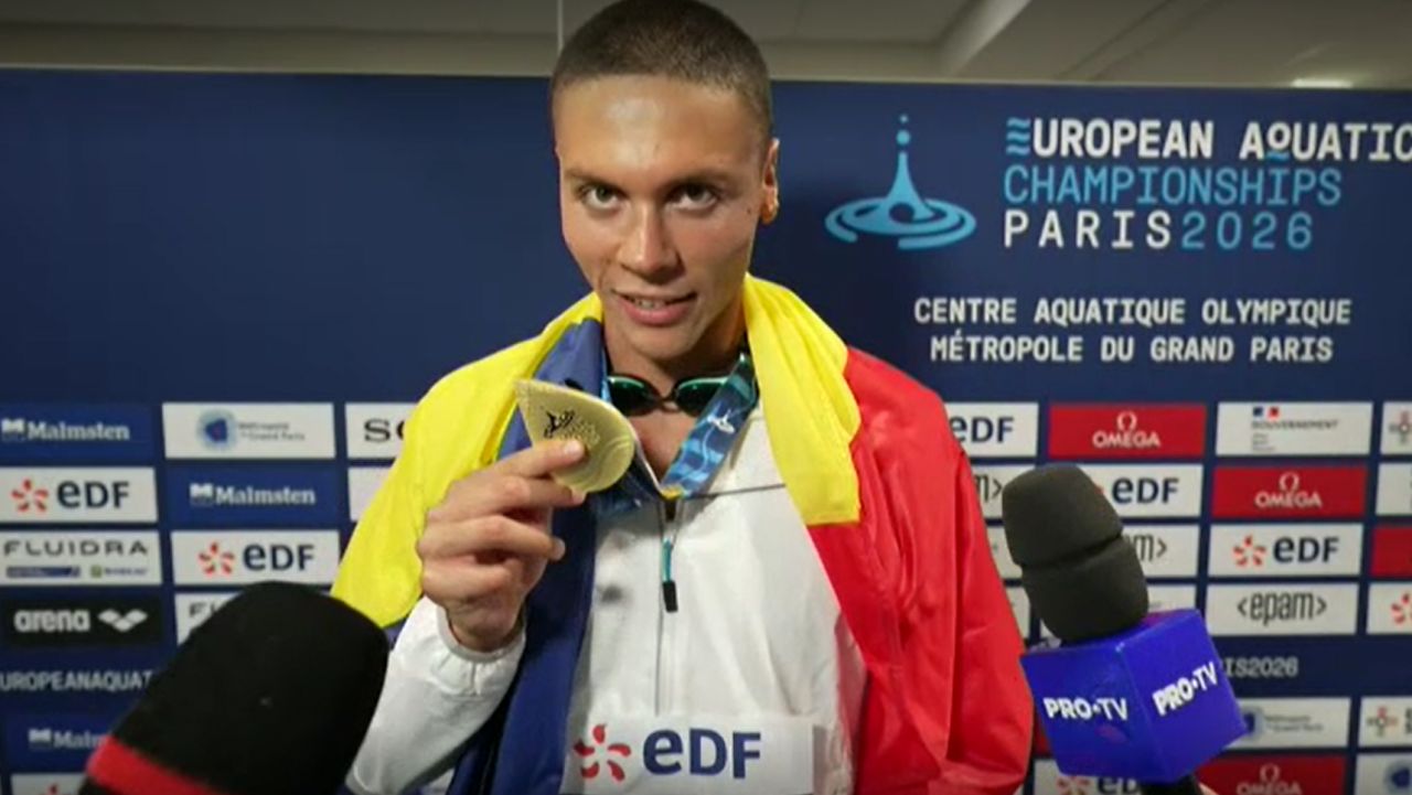 Popovici, aurul de 100m, dăruit cui?