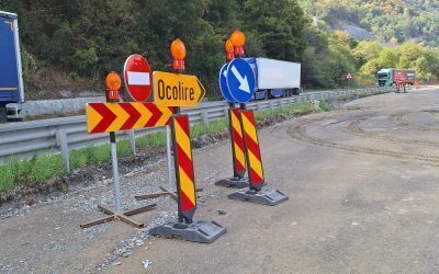 Valea Oltului, blocat. Trafic deviat pe DN7 până la Revelion
