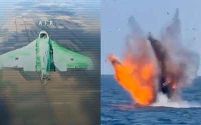 Drone explozive, doborâte de Armata Română în Marea Neagră