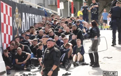 Ultrași Dinamo-Hajduk, haos pe aeroport. Duel exploziv pe tărâm românesc