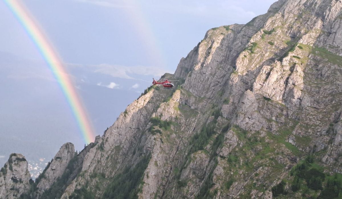 Gemanici salvați de pe cel mai mare perete stâncos din România