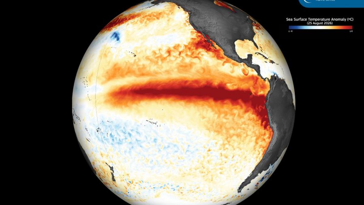 El Nino, uriașă pată de apă caldă, vizibilă din spațiu