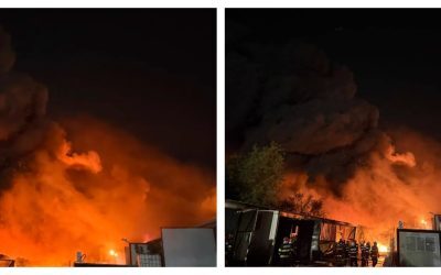 Incendiu mare în București, RO-Alert declanșat