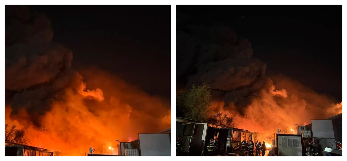Incendiu mare în București, RO-Alert declanșat