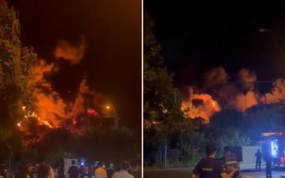 Incendiu uriaș în Sectorul 1. Depozit în flăcări, RO-Alert emis