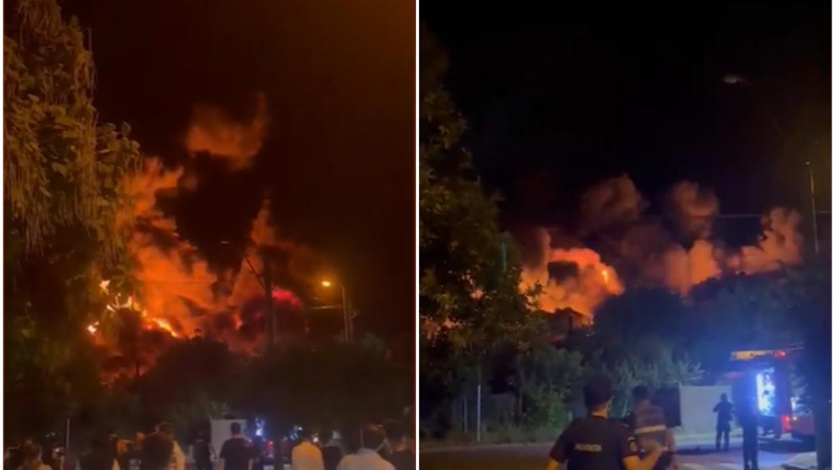 Incendiu uriaș în Sectorul 1. Depozit în flăcări, RO-Alert emis