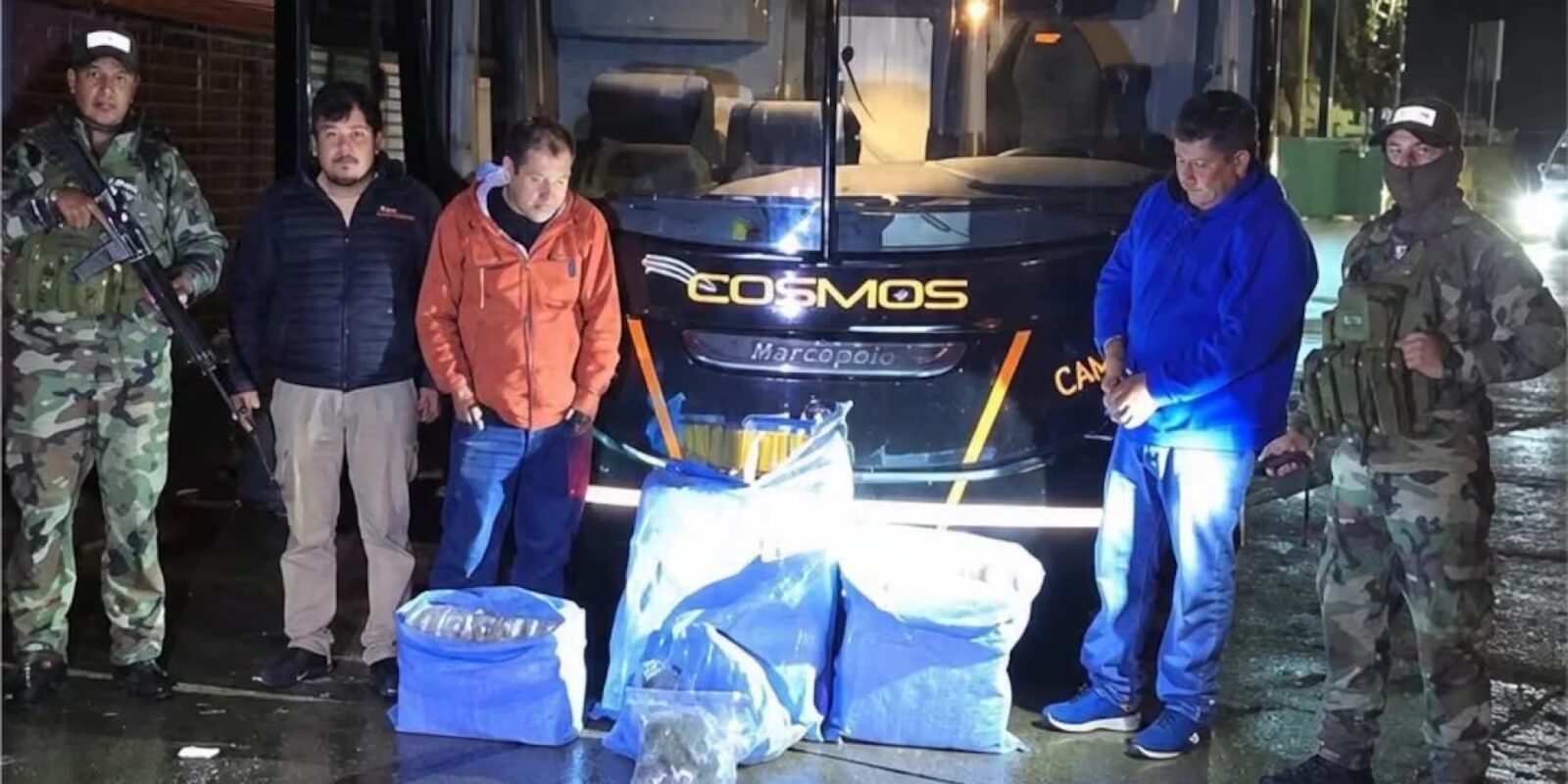Polițiștii, la capcana unui autocar cu90 kg marijuana de la São Paulo
