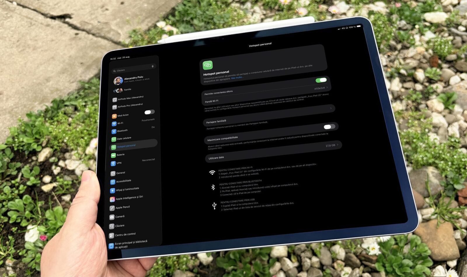 IPad Air devine hotspot: Internet nelimitat pentru familie în vacanță
