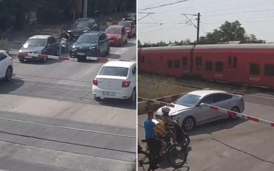 Șoferi blocați la Petricani: Trenul trece pe lângă ei, CFR acuză inconștiență