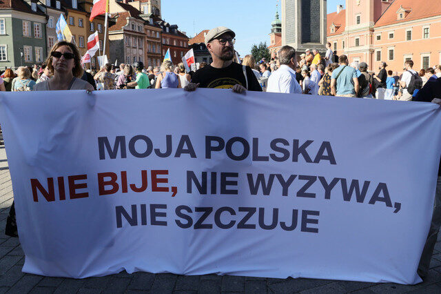 Polonia: Proteste masive anti-rasism pentru ucraineni (62)