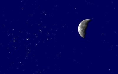 Luna se apropie de Pleiade, reuniune astronomică