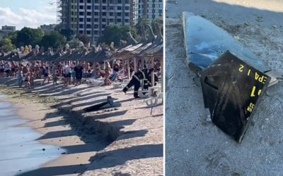 Plaja Saturn, evacuată! Dronă militară printre turiști