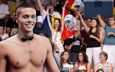 Taisia, show în tribune la 200m, i-a susținut lui David Popovici!