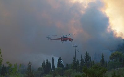 Grecia, incendii: Români evacuați de urgență din Halkidiki și Thassos