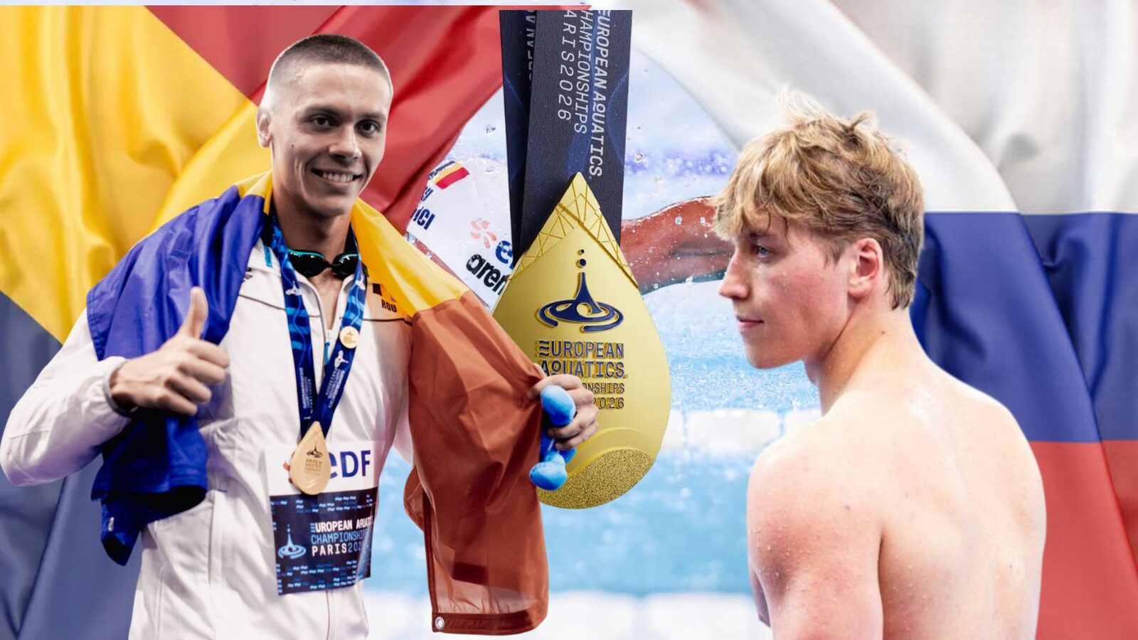Popovici îl pune la punct pe rusul Kornev: „100m are două bazine”