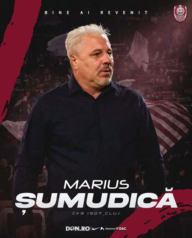 Șumudică la CFR Cluj: Antrenorul preia frâiele echipei