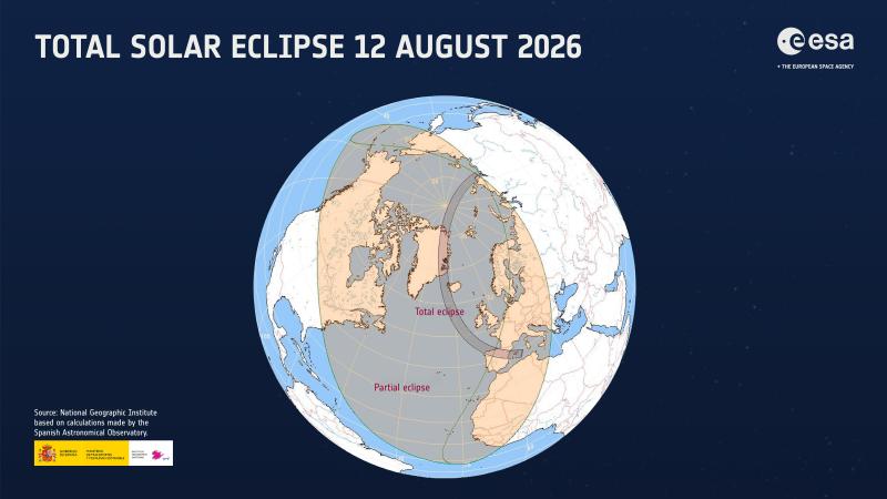 Eclipsă totală în Europa: ESA transmite LIVE din Spania
