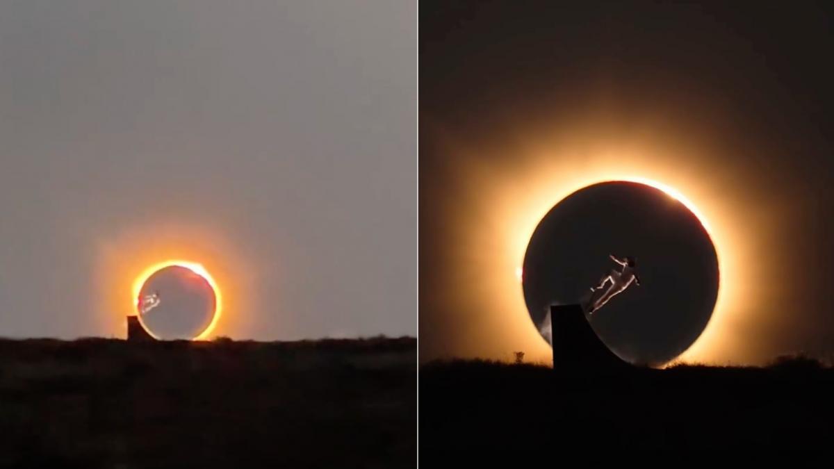 Skater olimpic: Săritură cosmică, spectacol total la eclipsa de Soare