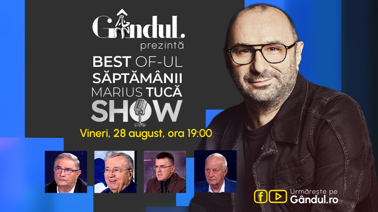 Tucă Show, vineri, 19:00: O seară exclusivistă cu Marius Tucă