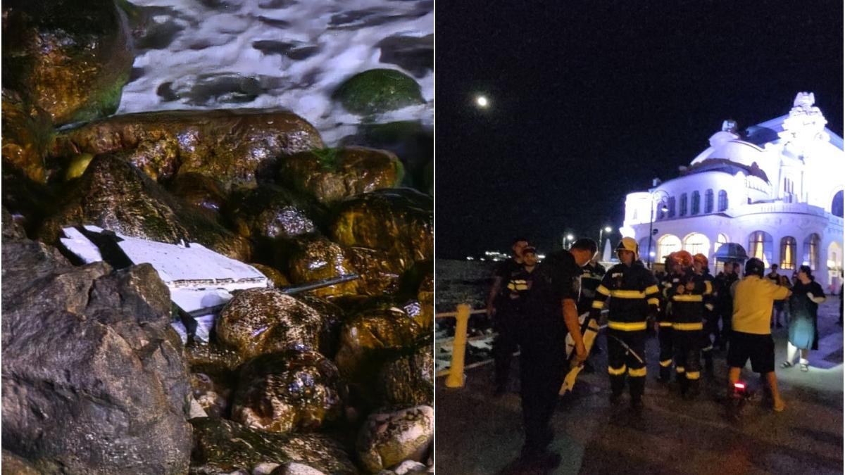 Fragment de dronă, smuls de polițiști de la Cazinoul din Constanța