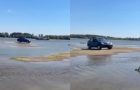 Dacia Logan în albia secată a Dunării: Ce dezvăluie imaginile șocante