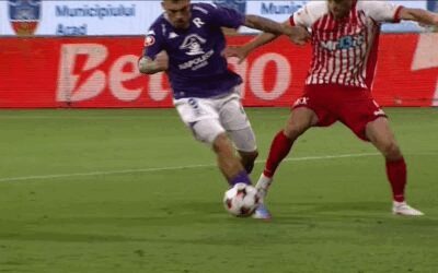 Arad-Rapid: Arbitrul a greșit flagrant în fața camerei